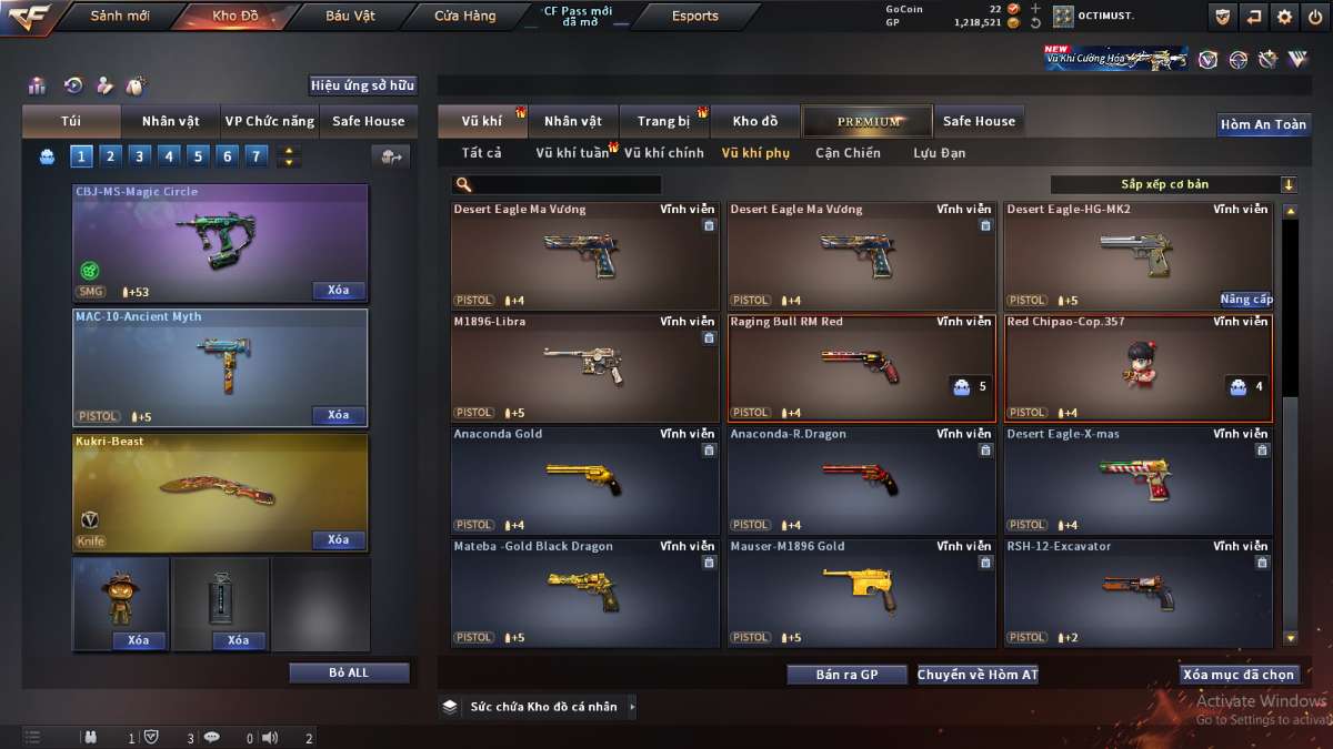 shop acc cf uy tin gia re